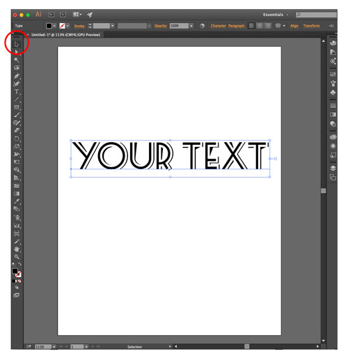 Font selection in Illustrator